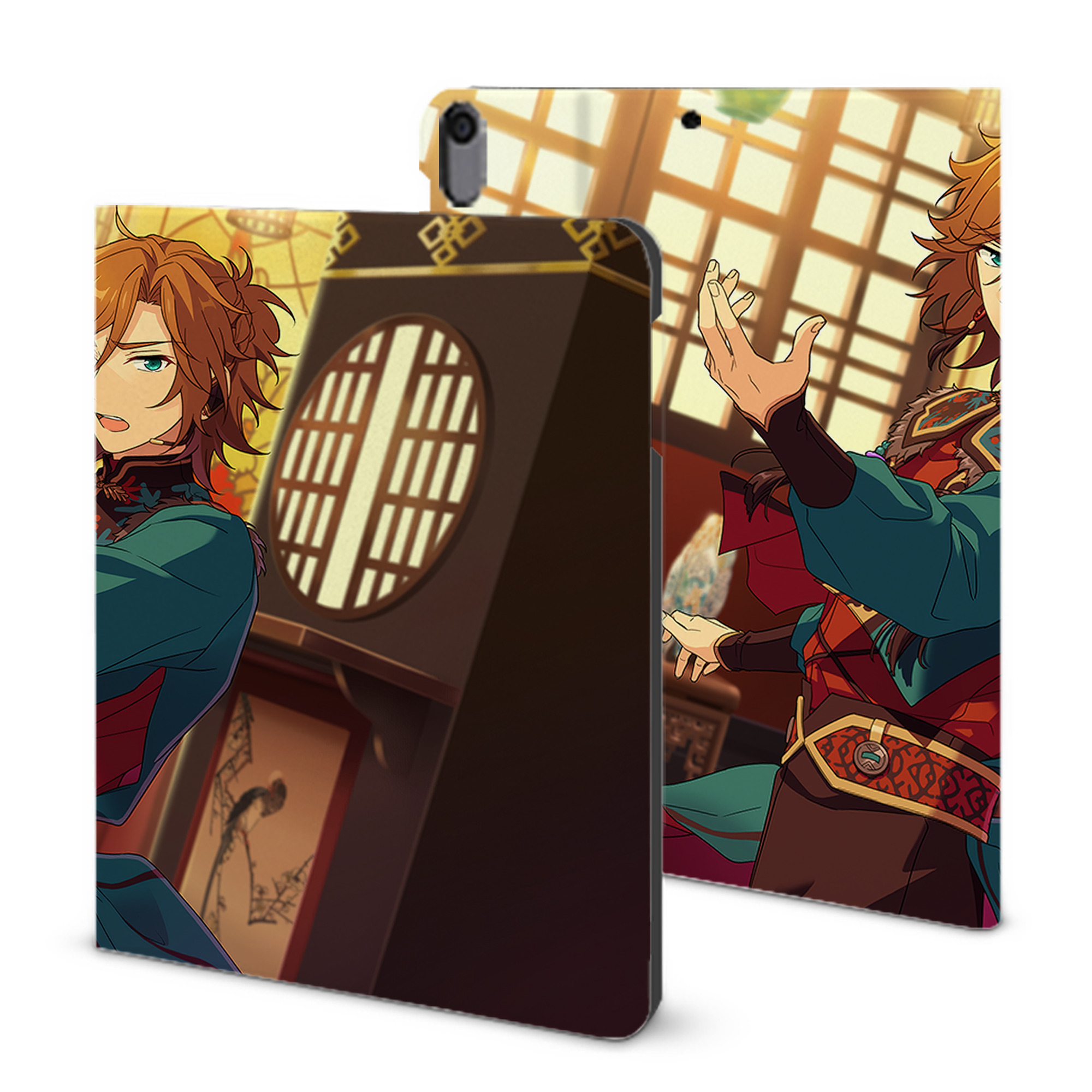 （画像用） あんさんぶるスターズ! Ensemble Stars IPad ケース ブック型 PUレザー TPU 耐衝撃 軽量 薄型 ペン収納なし 全面保護 IPad 各モデル対応